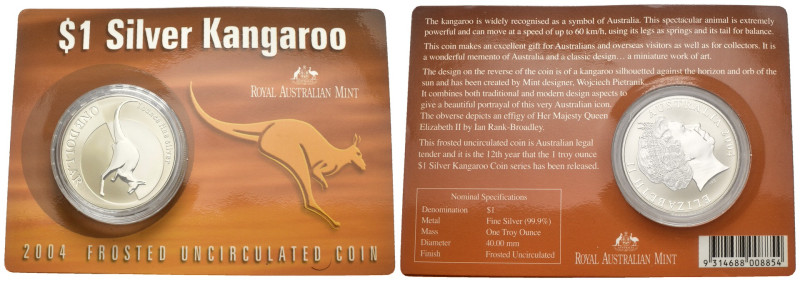 Australia - Dollaro 2004 Silver Kangaroo - in folder originale 

FDC

SPEDIZ...