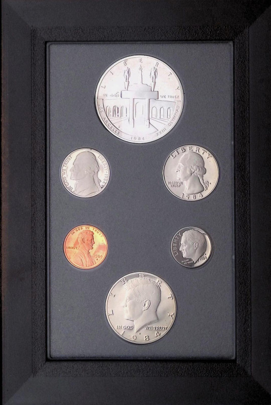 Stati Uniti d'America (1776-oggi) - Set 1984 - 6 valori - presente Dollaro proof...