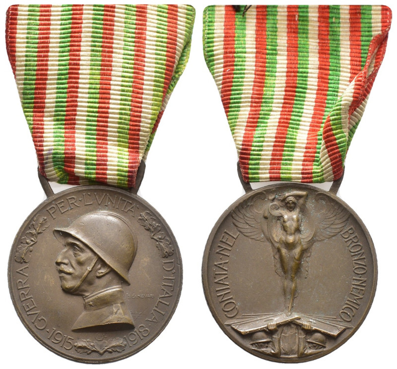 Savoia, Vittorio Emanuele III (1900 - 1943) - medaglia con nastrino della Guerra...