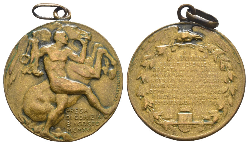 Medaglia - Commemorativa della Presa di Gorizia - 8 Agosto 1916 - XII°Divisione,...