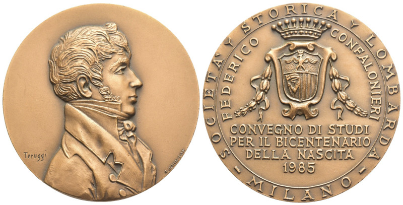 Medaglia per il Bicentenario della nascita di Federico Confalonieri - opus: Teru...