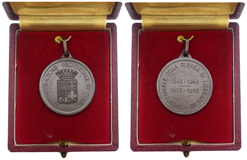 Cuneo - Medaglia 1963-1965, emessa a ricordo del Ventennale della Liberazione 19...