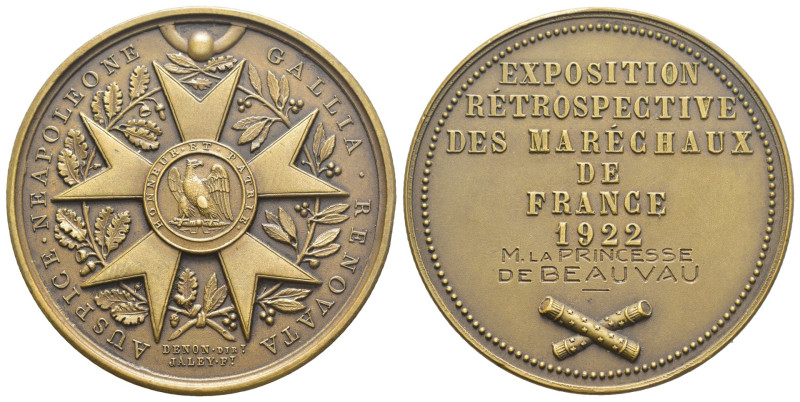 Medaglia - Esposizione Retrospettiva dei Marescialli di Francia 1922 - Ae - gr. ...