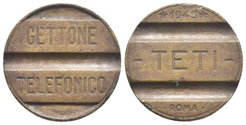 Gettone telefonico - TETI Roma 1945 - gr. 6

MB

SPEDIZIONE SOLO IN ITALIA -...