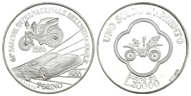 Gettone - Buono da 30.000 Lire - commemorativo del 61° Salone Internazionale dell'Automobile, Torino 1986 - Ag - gr.11,96; Ø mm 29

SPEDIZIONE IN TU...