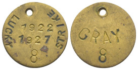 Gettone Lucky Strike 1922-1927 - gr. 4,20; mm 21

SPEDIZIONE IN TUTTO IL MONDO - WORLDWIDE SHIPPING