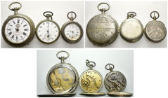 Lotto di 3 orologi da taschino d'epoca, non funzionanti, con parti mancanti

SPEDIZIONE SOLO IN ITALIA - SHIPPING ONLY IN ITALY