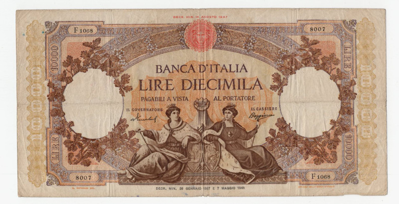 Repubblica Italiana - 10.000 Lire "Repubbliche Marinare" - Contrassegni: Medusa/...