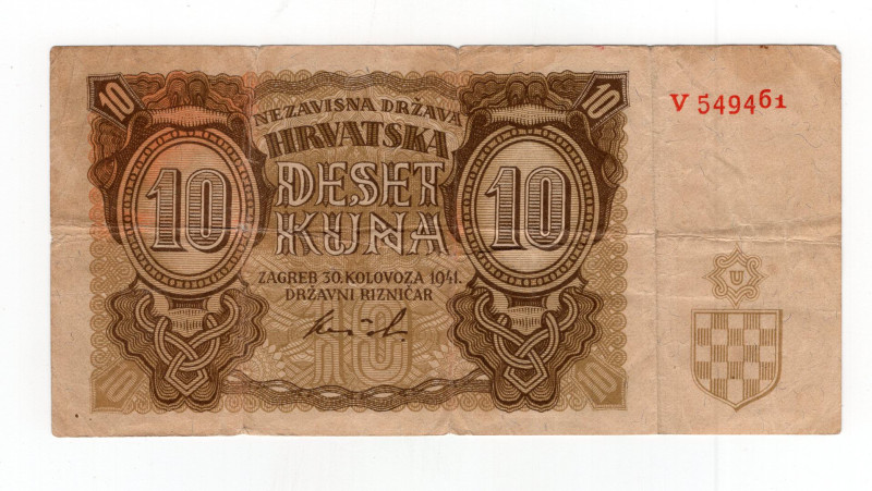 Croazia - 10 Kuna 1941 - P# 5

MB.

SPEDIZIONE SOLO IN ITALIA - SHIPPING ONL...