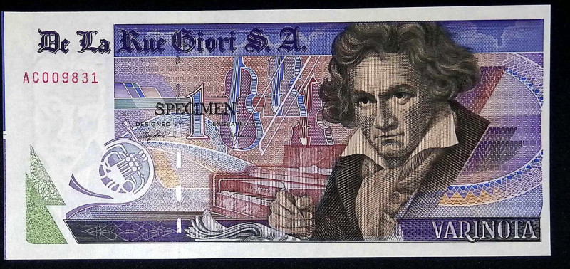 De La Rue Giori - Banconota SPECIMEN Beethoven

FDS

SPEDIZIONE IN TUTTO IL ...