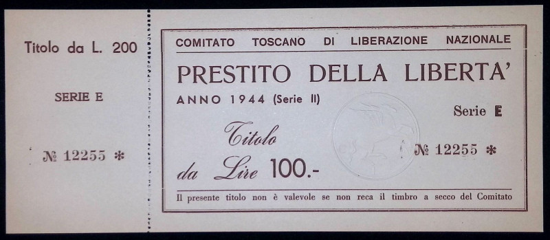 Comitato Toscano di Liberazione Nazionale - Prestito della Libertà - Titolo da 1...