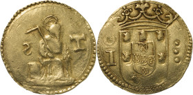 Índia Portuguesa - Portuguese India
D. João III (1521-1557)
Pardau de S. Tomé - Ouro
AG: 12.03 3.38 g
MBC / Very Fine