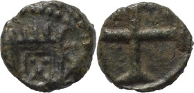 Índia Portuguesa - Portuguese India
D. Filipe III (1621-1640)
Terço de Bazaruco Diu
AG: 01.? 2.42 g
BC / Fine