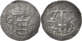 Índia Portuguesa - Portuguese India
D. João IV (1640-1656)
2 Tangas G-A/D-S 1644
AG: 20.04 4.42 g
MBC / Very Fine