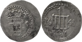 Índia Portuguesa - Portuguese India
D. João IV (1640-1656)
2 Tangas B-O 1645 Barcelor-Onor
AG: 22.01 4.39 g
MBC / Very Fine