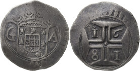 Índia Portuguesa - Portuguese India
D. Pedro Regente (1667-1683)
Xerafim G-A 1681
AG: 07.08 10.64 g
MBC / Very Fine