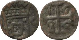 Índia Portuguesa - Portuguese India
D. Pedro II (1683-1706)
Bazaruco D-O 1686 Diu
AG: 02.01 3.59 g
BC / Fine