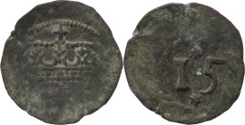 Índia Portuguesa - Portuguese India
D. João V (1706-1750)
15 réis Goa
AG: 47.? 14.39 g
BC / Fine