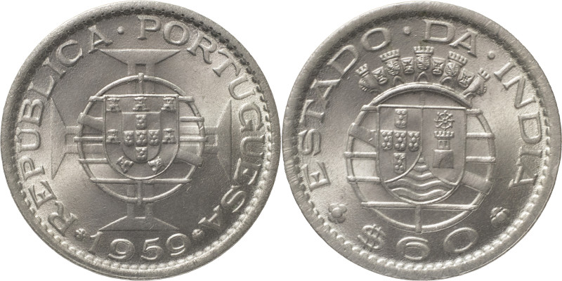 Índia Portuguesa - Portuguese India
República (1910-Presente)
60 centavos 1959
A...