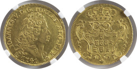 Moedas Certificadas - Certified Coins
Portugal D. João V Peça 1741 Lisboa
NGC AU 58