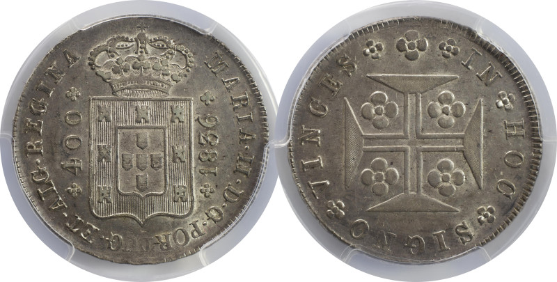 Moedas Certificadas - Certified Coins
Portugal D. Maria II 400 reis 1836 Lisboa
...