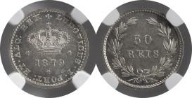 Moedas Certificadas - Certified Coins
Portugal D. Luís I 50 reis 1879 Lisboa
NGC MS 63