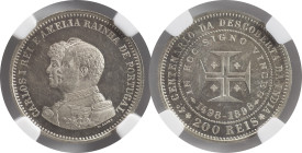 Moedas Certificadas - Certified Coins
Portugal D. Carlos I 200 reis 1898 Lisboa
Descoberta da Índia
NGC MS 63