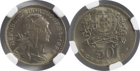 Moedas Certificadas - Certified Coins
Portugal República 50 centavos 1929 Lisboa
NGC MS 65