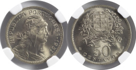 Moedas Certificadas - Certified Coins
Portugal República 50 centavos 1951 Lisboa
NGC MS 65