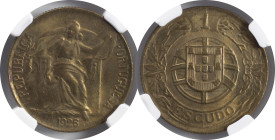 Moedas Certificadas - Certified Coins
Portugal República 1 escudo 1926 Lisboa
NGC MS 63