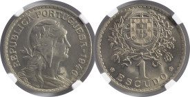 Moedas Certificadas - Certified Coins
Portugal República 1 escudo 1946 Lisboa
NGC MS 66