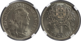 Moedas Certificadas - Certified Coins
Portugal República 1 escudo 1961 Lisboa
NGC MS 67