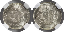 Moedas Certificadas - Certified Coins
Portugal República 2.5 escudos 1940 Lisboa
NGC MS 64