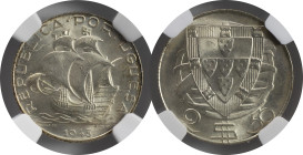 Moedas Certificadas - Certified Coins
Portugal República 2.5 escudos 1945 Lisboa
NGC MS 67