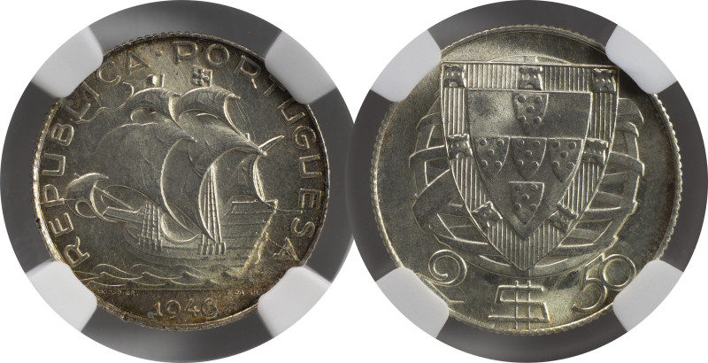 Moedas Certificadas - Certified Coins
Portugal República 2.5 escudos 1946 Lisboa...