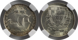Moedas Certificadas - Certified Coins
Portugal República 2.5 escudos 1946 Lisboa
NGC MS 65