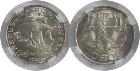 Moedas Certificadas - Certified Coins
Portugal República 10 escudos 1942 Lisboa
GENI MS 63