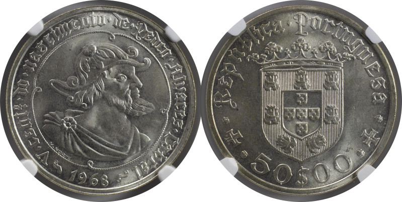 Moedas Certificadas - Certified Coins
Portugal República 50 escudos 1968 Lisboa
...