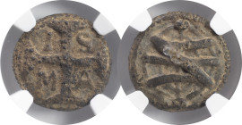 Moedas Certificadas - Certified Coins
Índia Portuguesa - Portuguese India D. Sebastião I Dinheiro Malaca
NGC XF DETAILS ENVIRONMENTAL DAMAGE