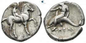 Calabria. Tarentum circa 365-355 BC. Nomos AR