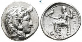 Kings of Macedon. Babylon. Philip III Arrhidaeus 323-317 BC. In the name and types of Alexander III. Tetradrachm AR