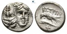 Moesia. Istros 400-350 BC. 1/4 Drachm AR