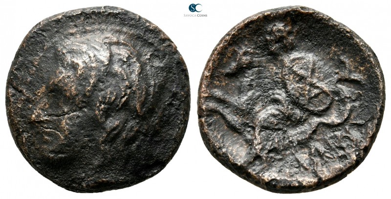 Thessaly. Larissa Kremaste 400-350 BC. 
Bronze Æ

18mm., 4,39g.

Head of Ac...