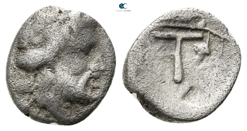 Akarnania. Uncertain mint (Oiniadai or Stratos) circa 330-280 BC. 
Trihemiobol ...