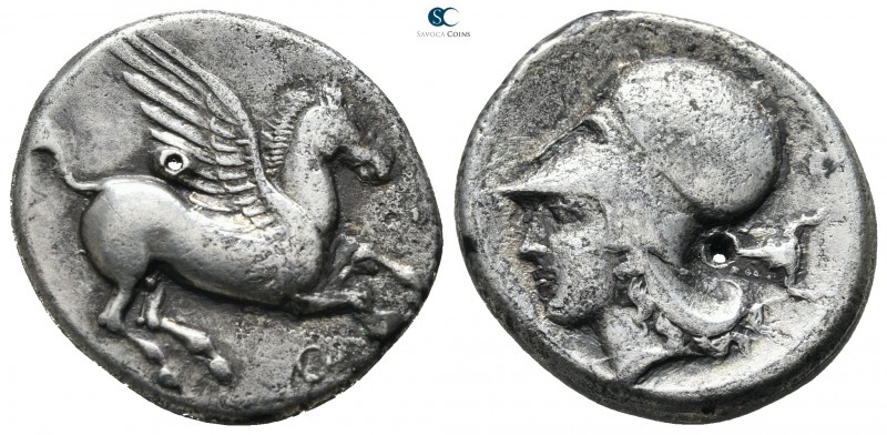 Corinthia. Corinth circa 405-345 BC. 
Stater AR

22mm., 8,14g.

Pegasos fly...