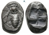 Ionia. Ephesos  500-420 BC. Drachm AR
