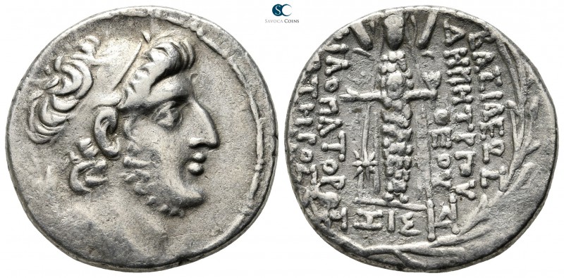 Seleukid Kingdom. Damascus. Demetrios III Eukairos 97-87 BC. Dated SE 217=96/5 B...