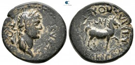 Caria. Kidramos. Claudius AD 41-54. ΠΟΛΕΜΩΝ ΣΕΛΕΥΚΟΥ (Polemon, son of Seleukos, magistrate). Bronze Æ