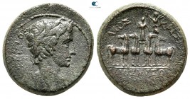 Phrygia. Apameia . Augustus, with Gaius 27 BC-AD 14. Bronze Æ