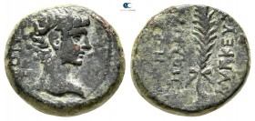 Phrygia. Hierapolis . Gaius Caesar circa 5-4 BC. ΛΥΓΚΕΥΣ ΦΙΛΟΠΑΤΡΙΣ (Lynkeus Philopatris, magistrate). Bronze Æ